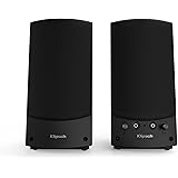 Klipsch ProMedia 2.0 Multimedia Compact Computer Speaker System Compatible for Any Laptop, Desktop, or Mobile Device for Prem