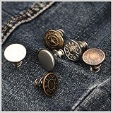 Lohas Select 6 Pcs Jeans Button Pins Adjustable No Sew Instant Fit view 4