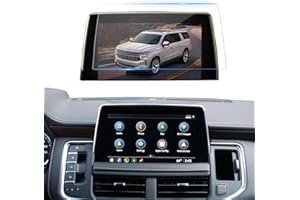 LANTU Car Screen Protector for 2021 2022 2023 Chevy Tahoe Suburban& GMC Yukon Accessories 10.2 Inch Navigation Tempered Glass Touchscreen Protector Foils (LT, RST, Z71, Premier, High Country)
