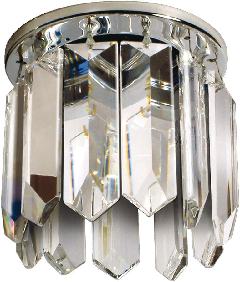 gumarcris – Recessed Spot Light with Cut Glass Charms Cristal Transparente/Cromo