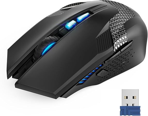 Tecknet Programmable Wireless Gaming Mouse Raptor Prime 2 4g Cordless Gaming Mouse With Nano Receiver 8 Buttons 4800dpi 6 Dpi Adjustment Levels For Windows 7 8 10 Xp Vista Mac Amazon Co Uk Pc Video Games