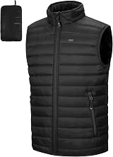 33,000ft Men's Lightweight Gilet Packable Puffer Vest Black L