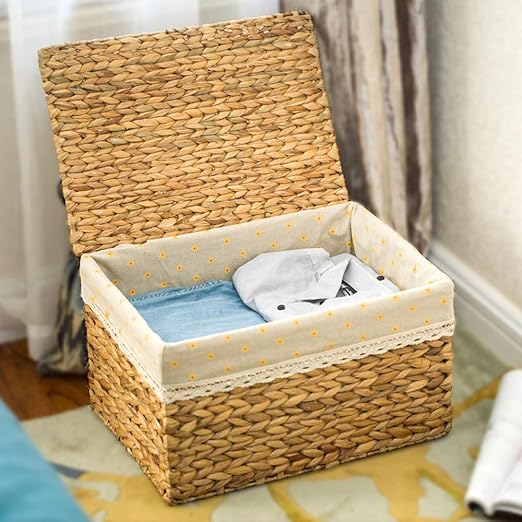 Caja mimbre con tapa | Los mejores ejemplares de cajas.