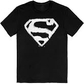 LOGOVISION Superman Smallville Logo Tshirt (US, Alpha, Large, Regular, Regular, Black)