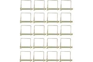 YaeMarine 20 PCS Square Shaft Locking Pin Wire Lock Pin Safety Coupler Pin, 3 Sizes Available: 3/8" x 2-1/4", 1/4" x 2-1/4", 