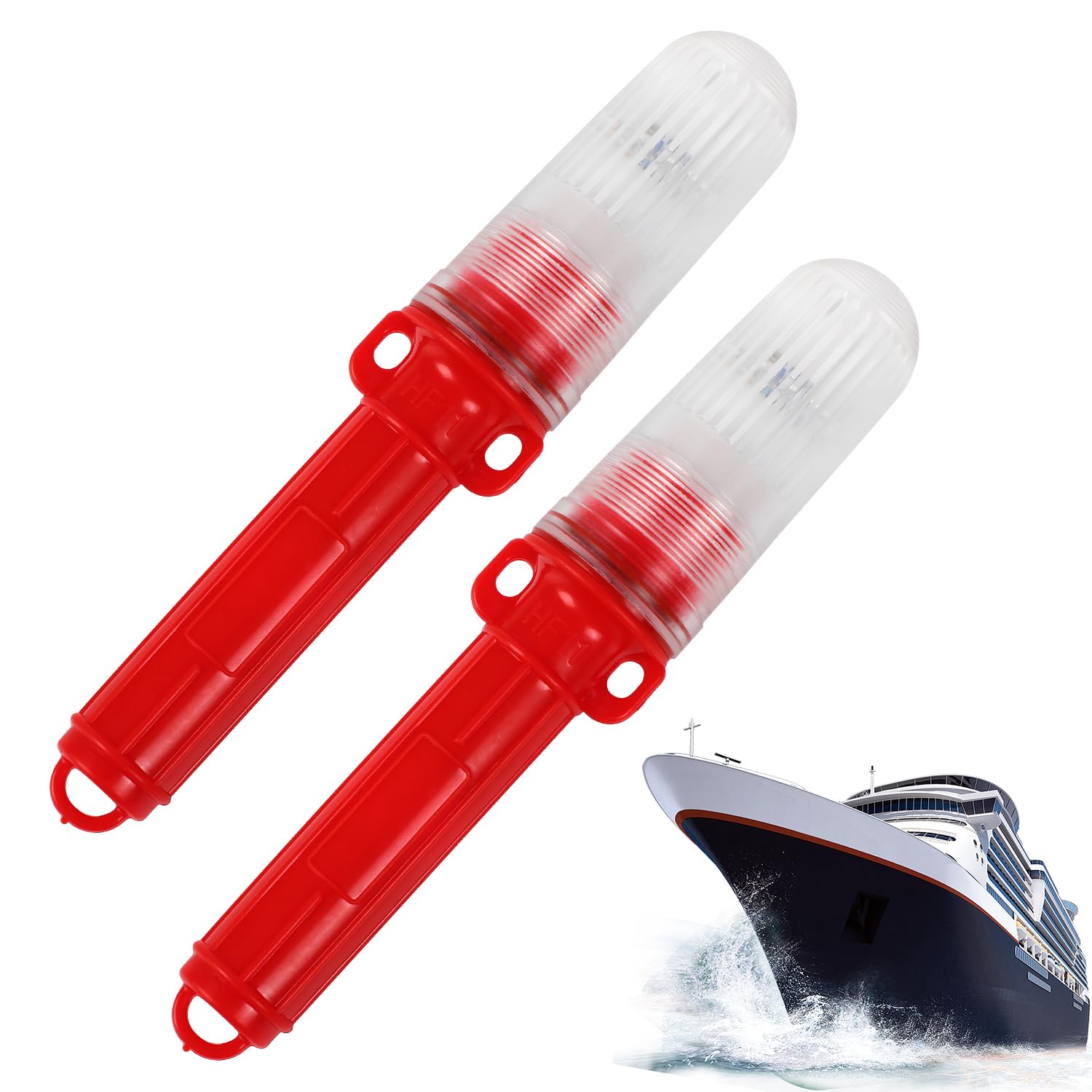 Photo 1 of 2PCS Boat Flares,Boat Flares Coast Guard Approved Marine, Flares for Fishing Boats, Life Rafts & Emergency Signaling