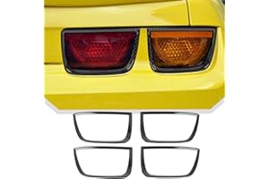 JeCar for Camaro Tail Light Bezel Taillight Cover Trim Accessories Compatible with 2010 2011 2012 2013 Chevrolet Chevy Camaro (Carbon Fiber)