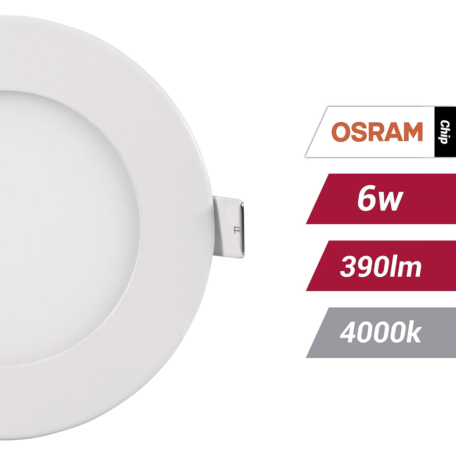chip OSRAM. POPP- （Pack x 2 ） downlight led Placa LED redondo 12W