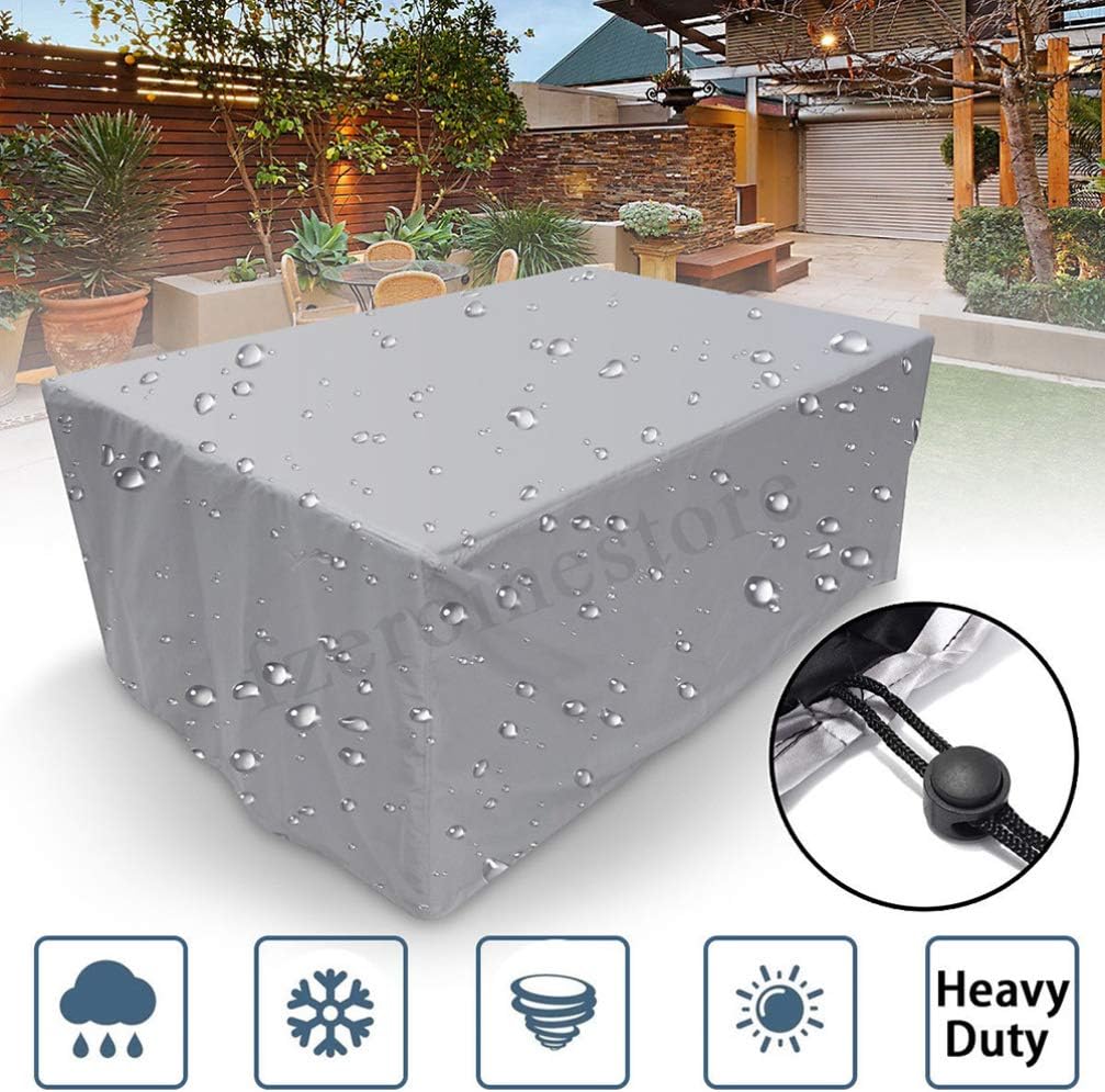 Yardwe Outdoor Patio Furniture Covers, Heavy Duty Waterproof Furniture Set Covers Square Table and Chairs Cover (90 x 90 x 90 cm) - Image 3