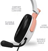 Stealth C6-100 Gaming Headset Burst Peach White Multiplatform view 5