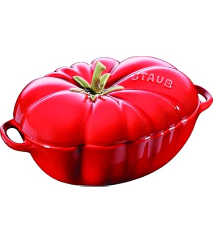 Staub Set 2 Mini Casseruole Ovali In Ceramica - 11 Cm - Colore Ciliegia - Adatte A Microonde E Forno