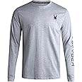 Spyder Men's Long Sleeve Tee Shirts - Mountain Top Printed Crewneck Graphic Tee - Casual Long Sleeve Shirts for Men (S-XXL)