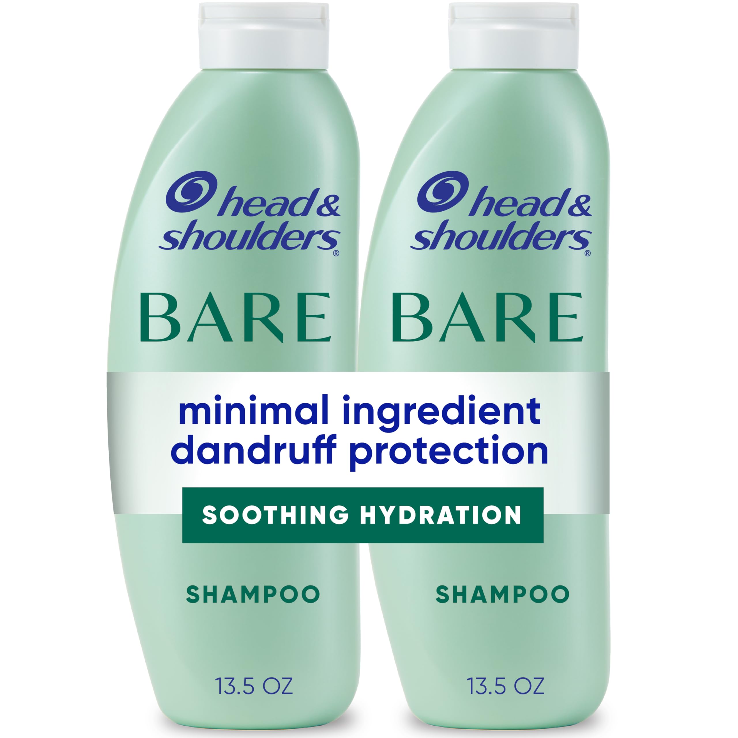 Photo 1 of (just 1)
Head & Shoulders BARE Dandruff Shampoo Twin Pack, Soothing Hydration, Sulfate-Free, Silicone-Free, Dye-Free, Eco-Friendly Bottles, Safe for All Hair Types, 13.5 Fl Oz Each (Set of 2)