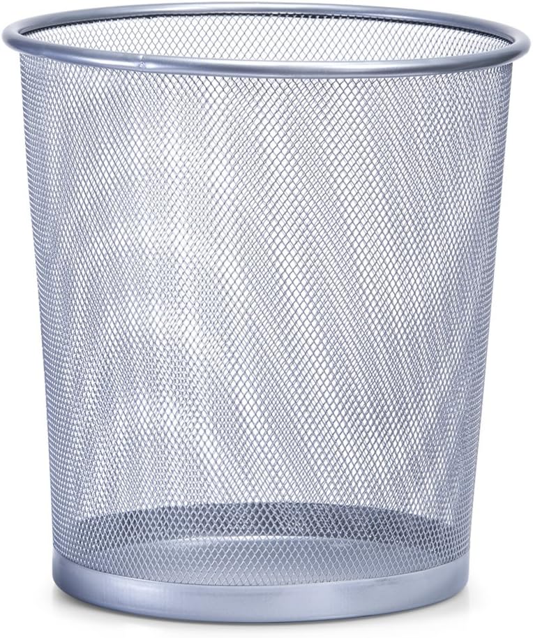 Zeller 18100 Wastepaper Basket 26 x 28 Mesh, Multi-Colour, 26 x 26 x 28 cm