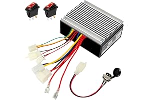 EOPOAYI 24V Control Module Kit Replacement for Razor E200 E300 Electric Scooter MX350 Dirt Rocket Pocket Mod, E300 Speed Controller with On Off Switch Charger Port