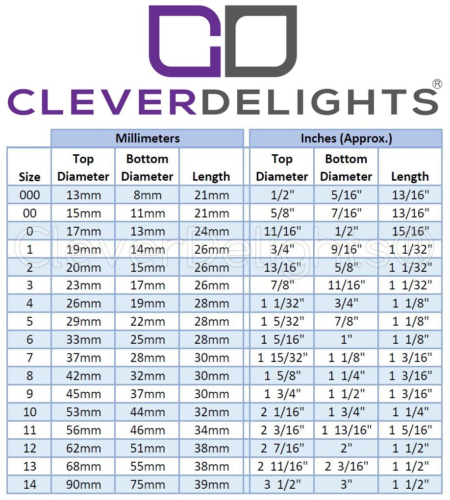6 Pack CleverDelights Solid Rubber Stoppers Size 6 33mm X 25mm 