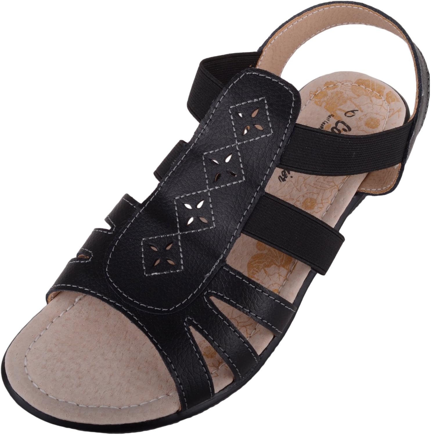 womens elasticated sandals