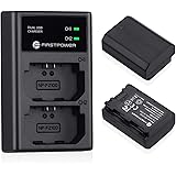 FirstPower NP-FZ100 Battery 2-Pack 2600mAh and Dual USB Charger for Firmware 2.0 Sony A7III A7R III A9 A6600 A7RIV A9II A9R A