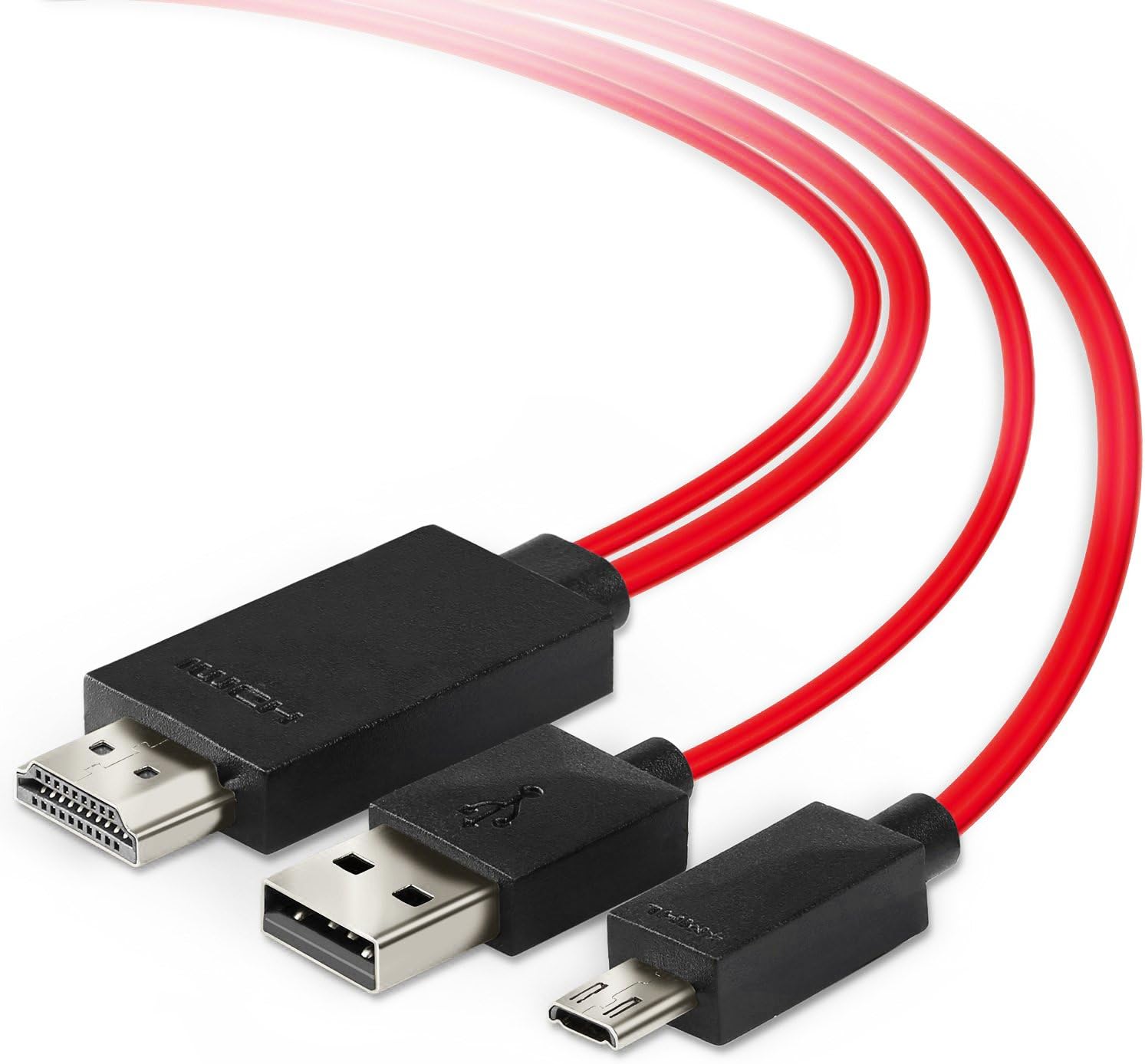 Jmday 1080P 11-pin Micro USB to HDMI Cable with Video Audio Output for Android Samsung Galaxy S3/S4/S5 Note 2/3/4, Galaxy Tab 3 8.0 T310, Tab 3 10.1, Note 8 N5110, Note Pro 12.2