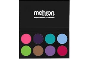 Mehron Makeup Paradise Makeup AQ 8 Color Island Palette (formerly Pastel Palette) | Body Paint & Face Paint Palette | Professional Water Activated Makeup for SFX, Halloween, & Cosplay