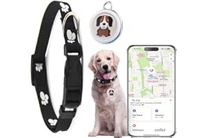 SOTFKD Dog Tracker-GPS Dog Collar-GPS Tracker for Dogs-Pet Tracker for Dogs | Android and iOS Universal | No Monthly Fee | Waterproof | Works with Any Collar