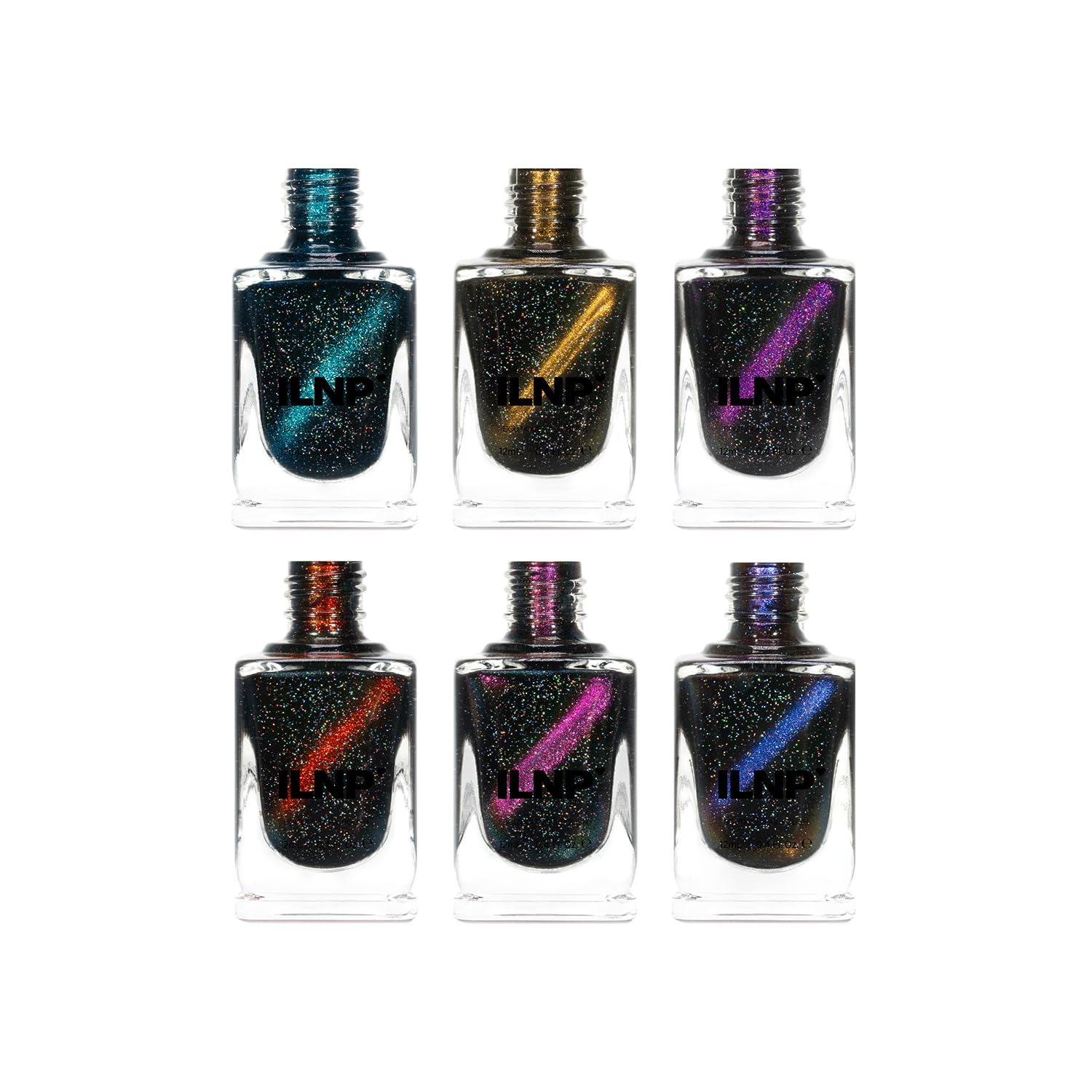 ILNP Nightlife - Bold and Bright Bold and Bright Black-Based Magnetic Nail Polish Collection
