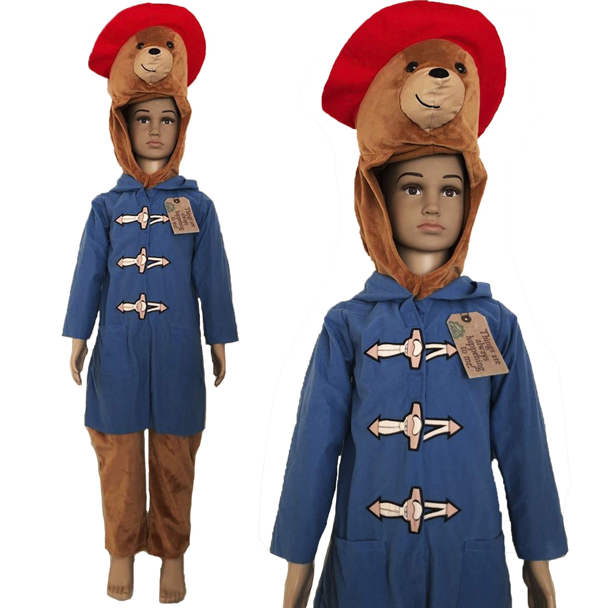 Deluxe Official Childrens Paddington Bear Fancy Dress Costume World Book Day (5-6 Years)