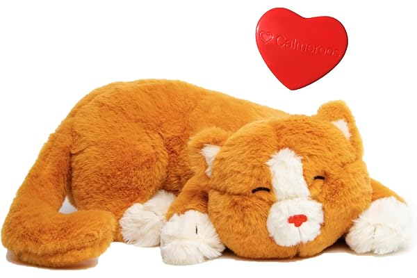 Calmeroos Plush Heartbeat Toy Canadian-Owned Company Sleep Aid Puppy Kitten Anxiety Relief Soother Dogs Cats Cuddle Calming B