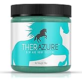 Therazure Horse Hoof Thrush Treatment Clay and White Line Equine Care: Effective on Horses, Cows, Goats, Sheep, Pigs and All Hooved Animals- 20 oz Jar New Heat Resistant Formula*