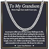 EPIRORA Cuban Link Chain Gifts for Men Boys, 6MM Stainless Steel Mens Cuban Necklace Birthday Christmas Valentines Day Anniversary Presents Jewellery Gifts for Son Grandson Nephew Boyfriend Friend