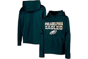 Outerstuff NFL Kids Youth 4-20 Official Team Color Borderline Performance Primary Logo Long Sleeve Pullover Hoodie