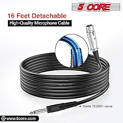 5 CORE Microphone Pair XLR Dynamic Mic Karaoke