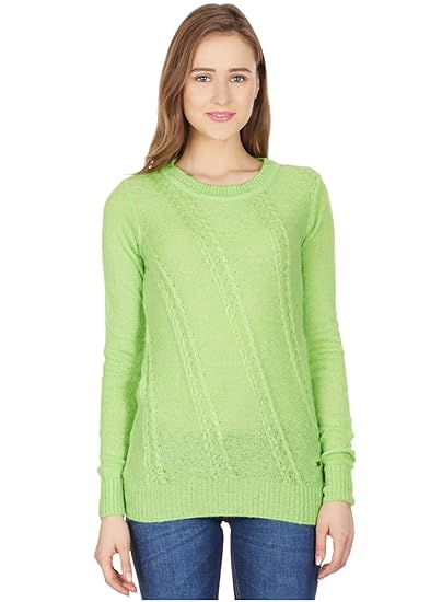 lemon green sweater