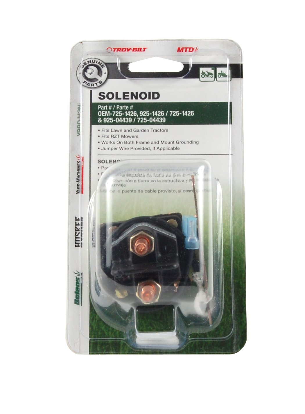 MTD 490-250-M015 Parts Solenoid, Black