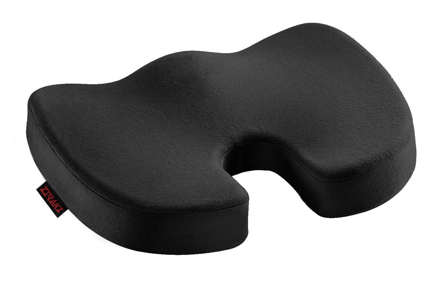 Ziraki Coccyx Seat Cushion Orthopedic, Luxury Chair Pillow, 100 Memory