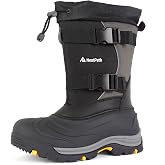 Nextpath Men's Snow Boots, Waterproof Insulated Winter Boots for Men, -40&deg;F | highlight:3M Thinsulate, removable liner, keeps snow &amp; slush out; snowmobile, winter hiking &amp; snow boots men