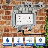 Anesty Outdoor Socket 6m Extension Lead 2 Gang IP66 Waterproof Sockets view 4
