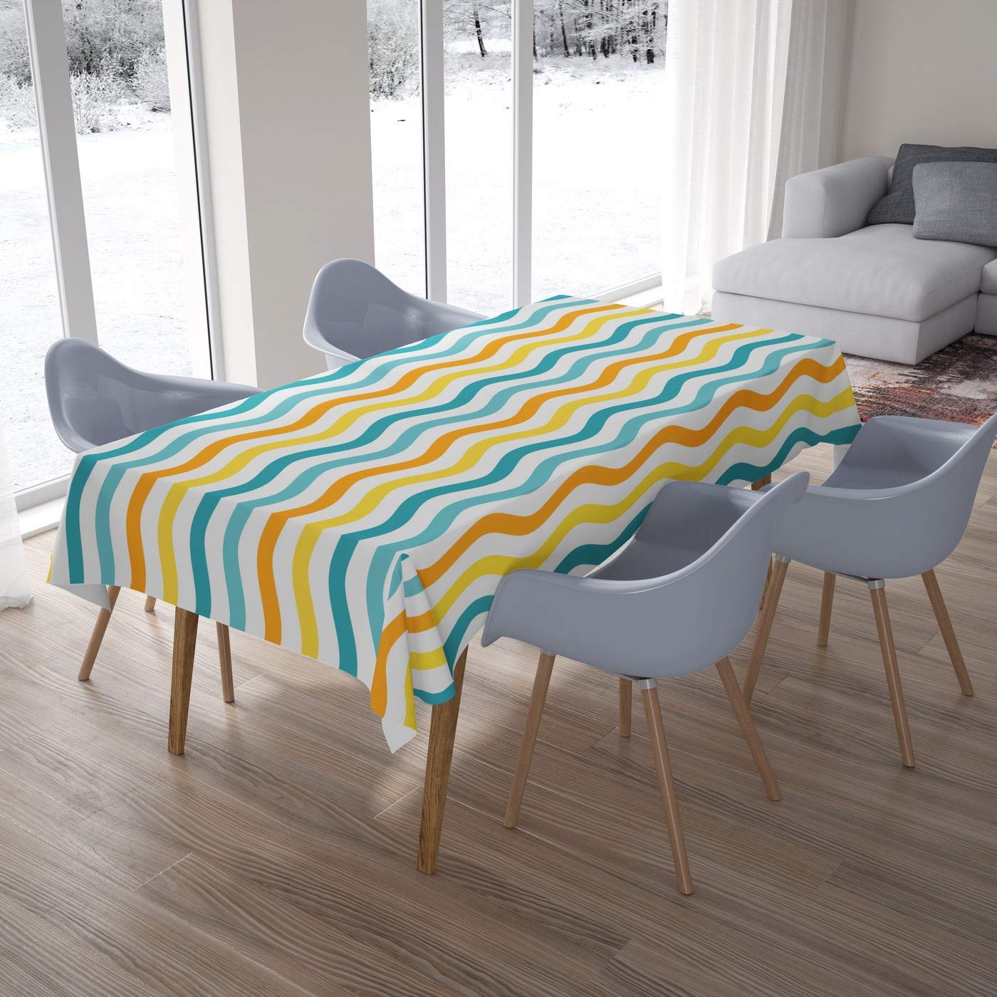 Bonamaison Kitchen Decoration, Tablecloth, 140cm x 200cm - Designed and Manufactured in Turkey