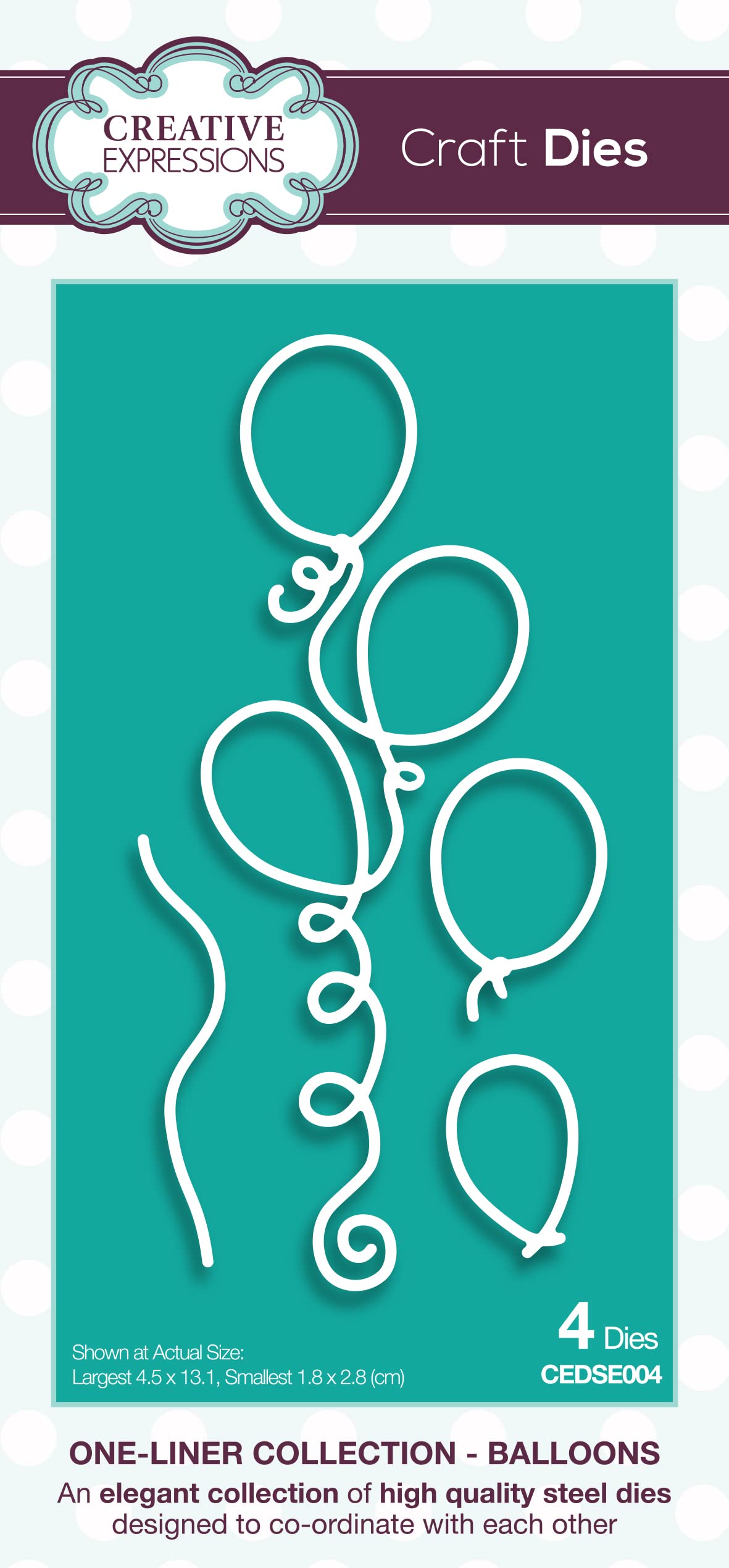 One-liner Collection - Balloons - Craft Die