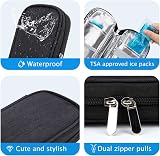 YOUSHARES Insulin Travel Case with 2 Ice Packs Black Compact Portable Insulated view 3