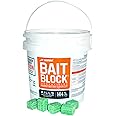 JT Eaton 709-PN Bait Block Anticoagulant Rodenticide, Peanut Butter Flavor, for Mice and Rats (9 lb Pail of 144)