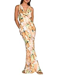 Women's 2025 Summer Satin Backless Elegant Dress