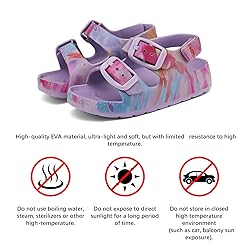 ChayChax Toddler Boys Girls Double Buckle Sandals