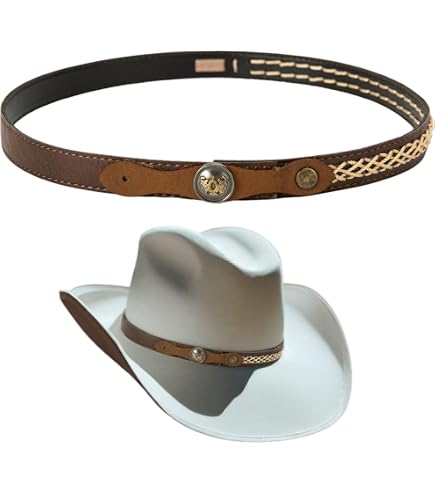 Amazon.com: Western Hat Band with Buckle – Black and Brown  display picture 1