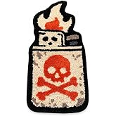 LAKEA Yellow Lighter Don't Smoke Flocking Rug Living Room Carpet Bathmat Bedside Rug Soft Bedroom Floor Pad Aesthetic Home Decor (27.6X22.4 inch) (Brown)