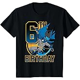 Kids DC Comics Batman 6th Birthday Action Shot T-Shirt