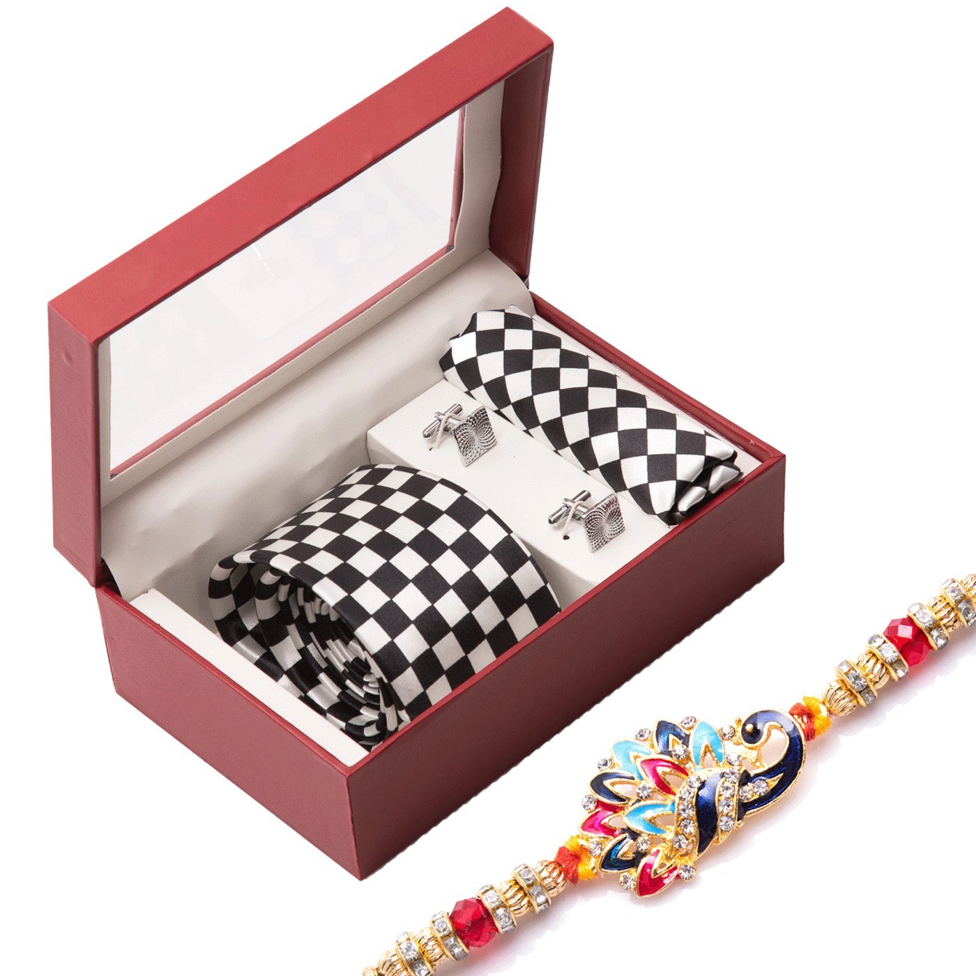 rakhi special hampers/gift sets/for brothers (combo of rakhi & tie set)