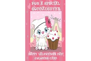 For A Special Goddaughter: Happy Valentine's Day! Coloring Card