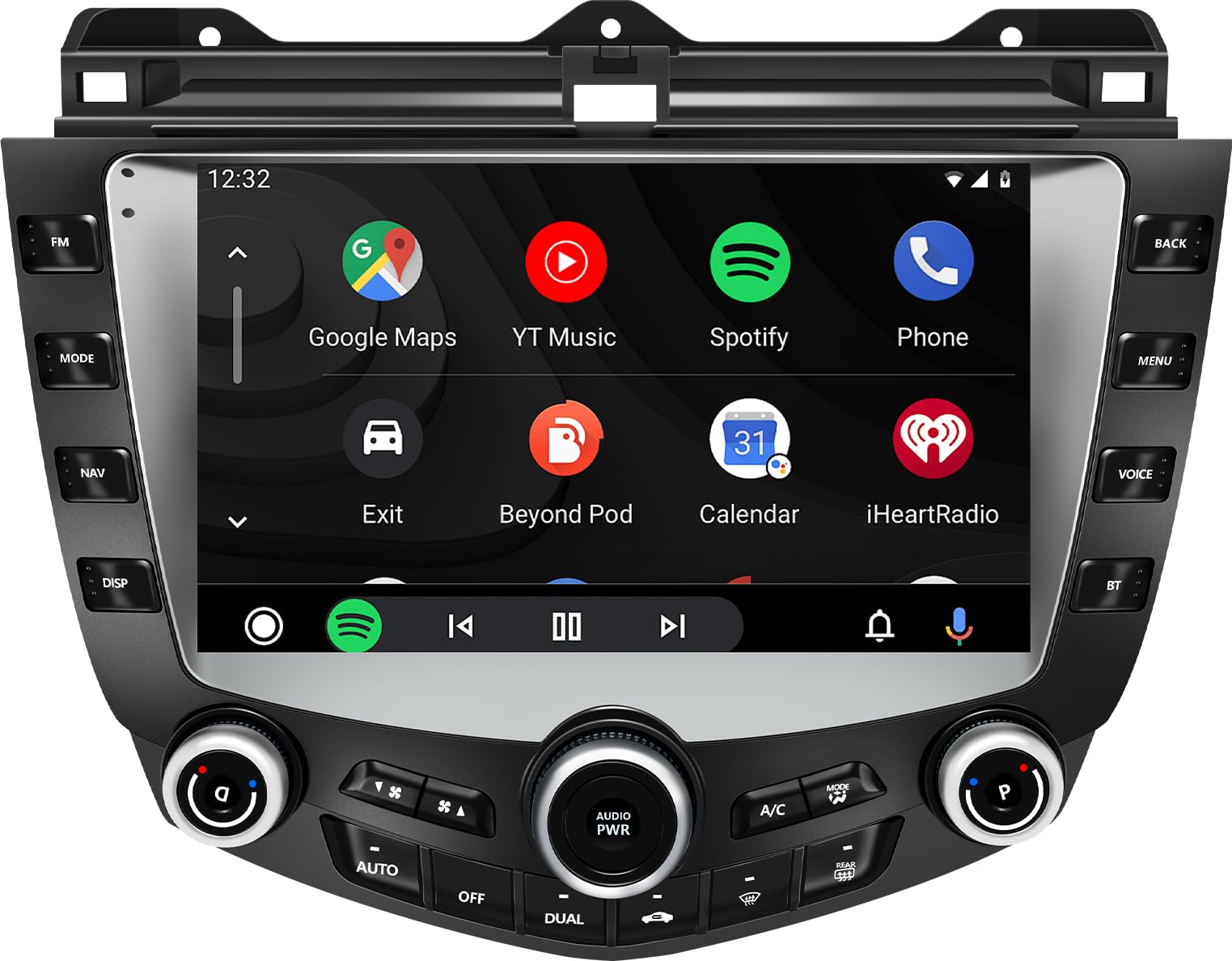 Photo 1 of Compatible with Honda Accord 7 Models from 2004 to 2007, Android 12 car Audio, 9-inch high-Definition Touch Screen, Audio Backup Camera Multimedia Host, 4-core GPS Navigation Radio Player (2G+32G)