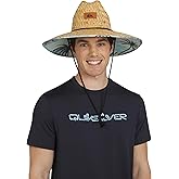 Quiksilver Men's Wide Brim Outdoor Lifeguard Straw Sun Hat